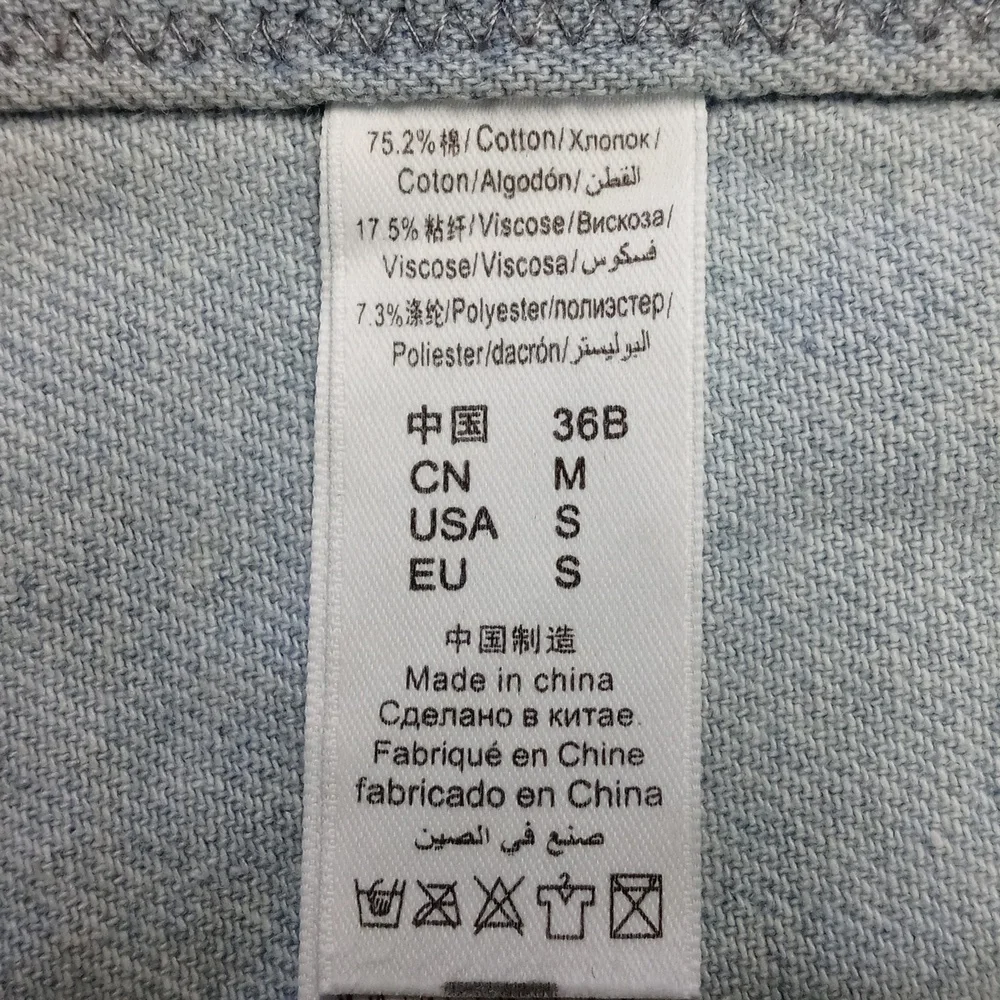 Denim Crop Corset Top Blue Jean Corset - Picture 9 of 9